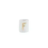 Bicchiere Lettera F