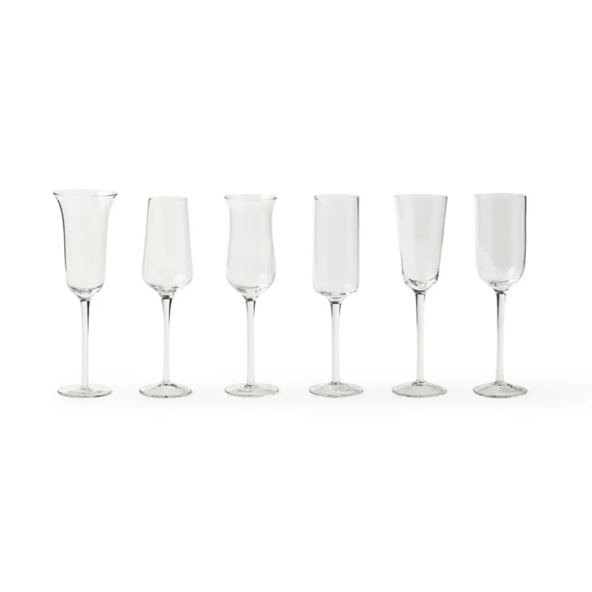 Set 6 Flute Forme Assortite