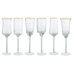 Set 6 Flute Forme Assortite