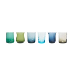 Set 6 Tumbler - Texture Nuances Blu/Verde